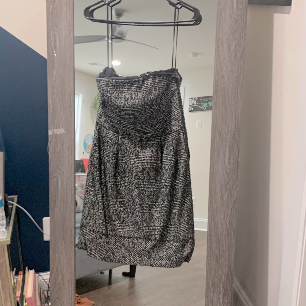 Express Tweed - strapless dress - size 6 - pockets